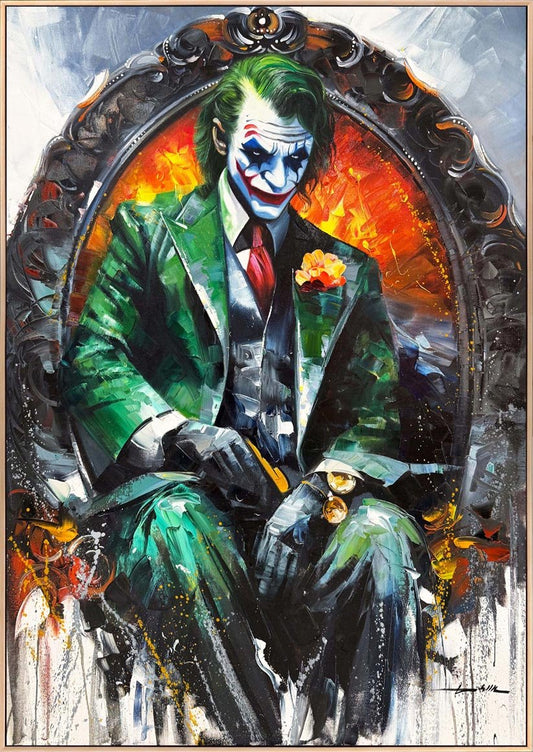 Joker'in Tahtı Yağlı Boya Tablosu