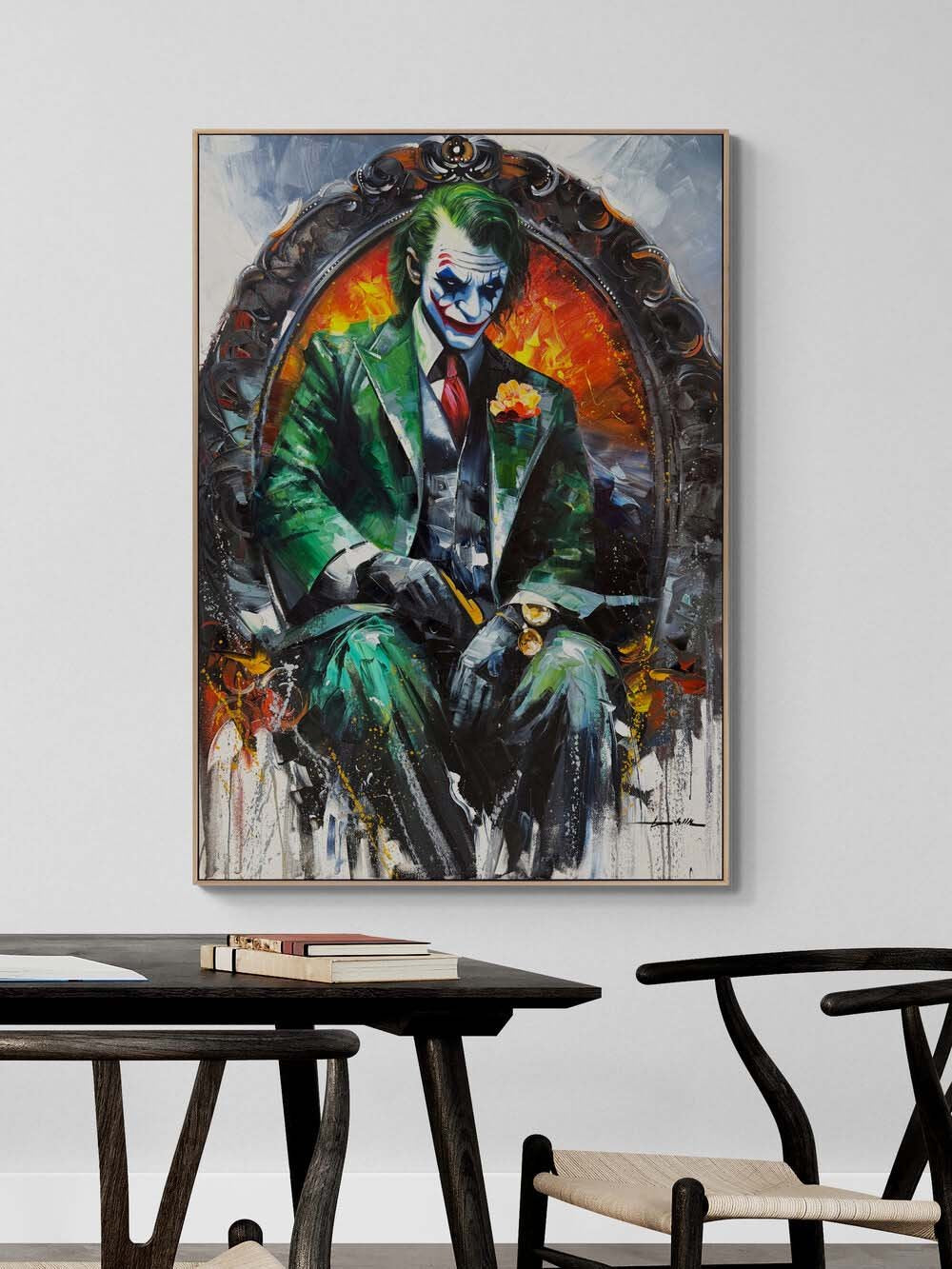 Joker'in Tahtı Yağlı Boya Tablosu