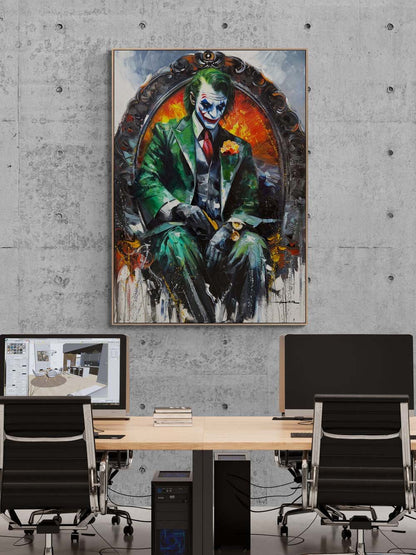 Joker'in Tahtı Yağlı Boya Tablosu