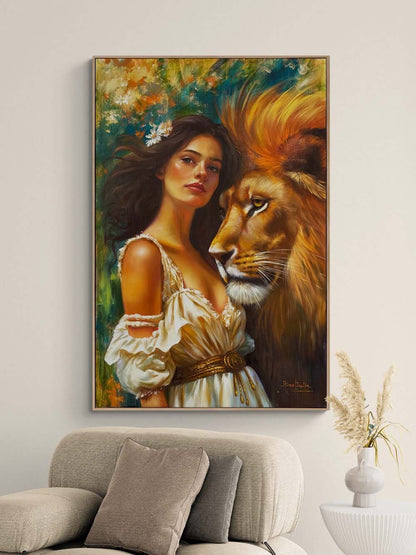 Doğanın Kraliçesi Yağlı Boya Tablosu