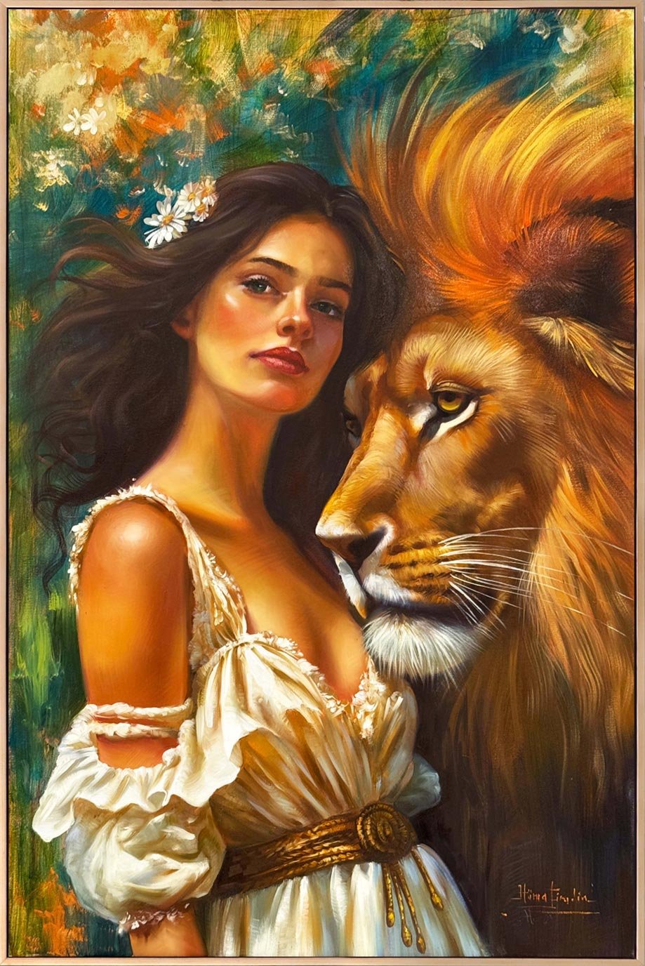 Doğanın Kraliçesi Yağlı Boya Tablosu