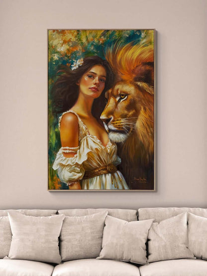 Doğanın Kraliçesi Yağlı Boya Tablosu