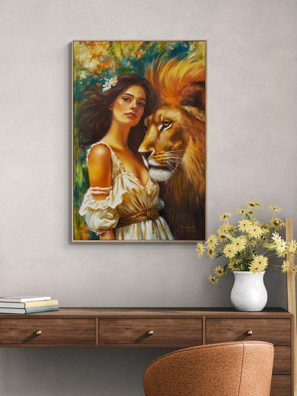 Doğanın Kraliçesi Yağlı Boya Tablosu