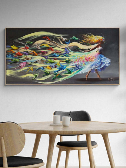 Özgürlüğün Dansı Yağlı Boya Tablosu