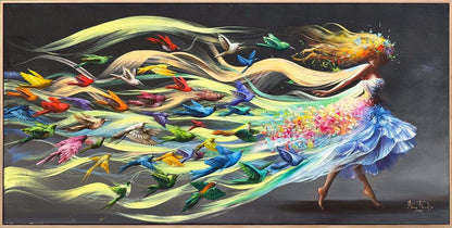 Özgürlüğün Dansı Yağlı Boya Tablosu