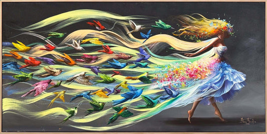 Özgürlüğün Dansı Yağlı Boya Tablosu