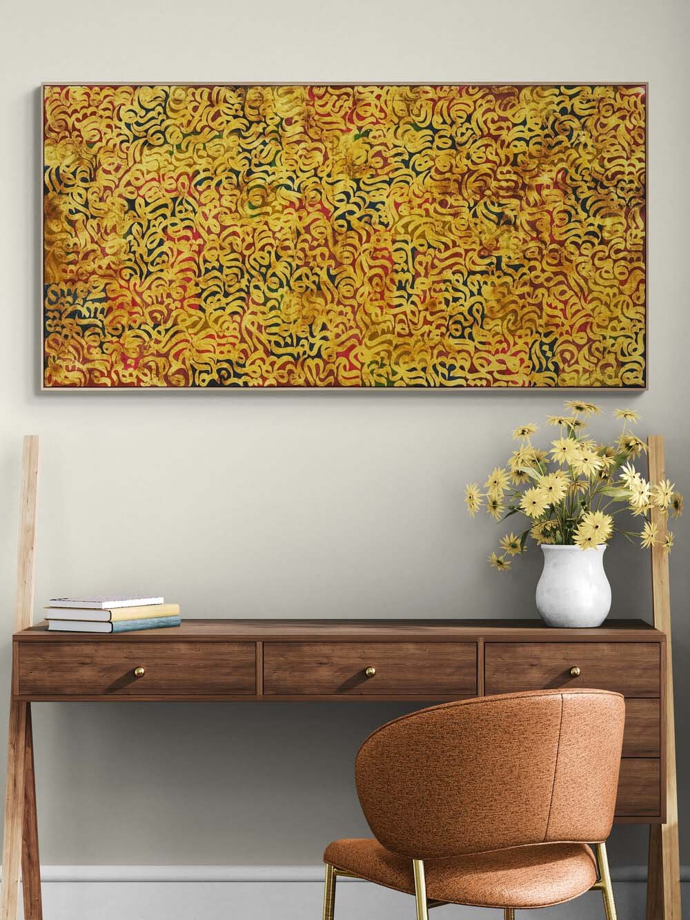 Meşk-i Rüya Yağlı Boya Hat Tablosu