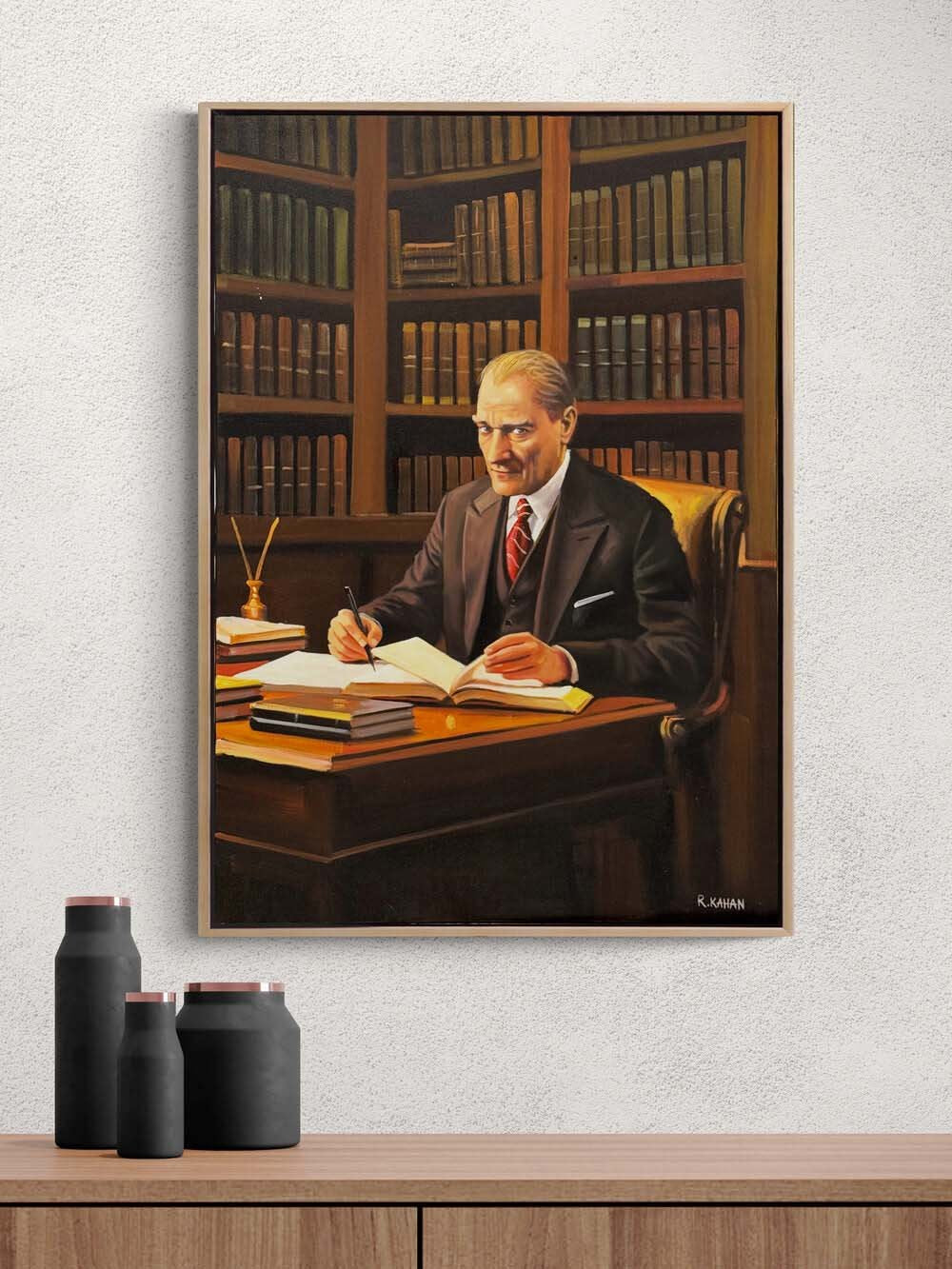 Atatürk’ün İzinde Yağlı Boya Tablosu