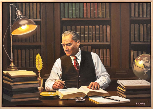 Atatürk'ün Umudu Yağlı Boya Tablosu