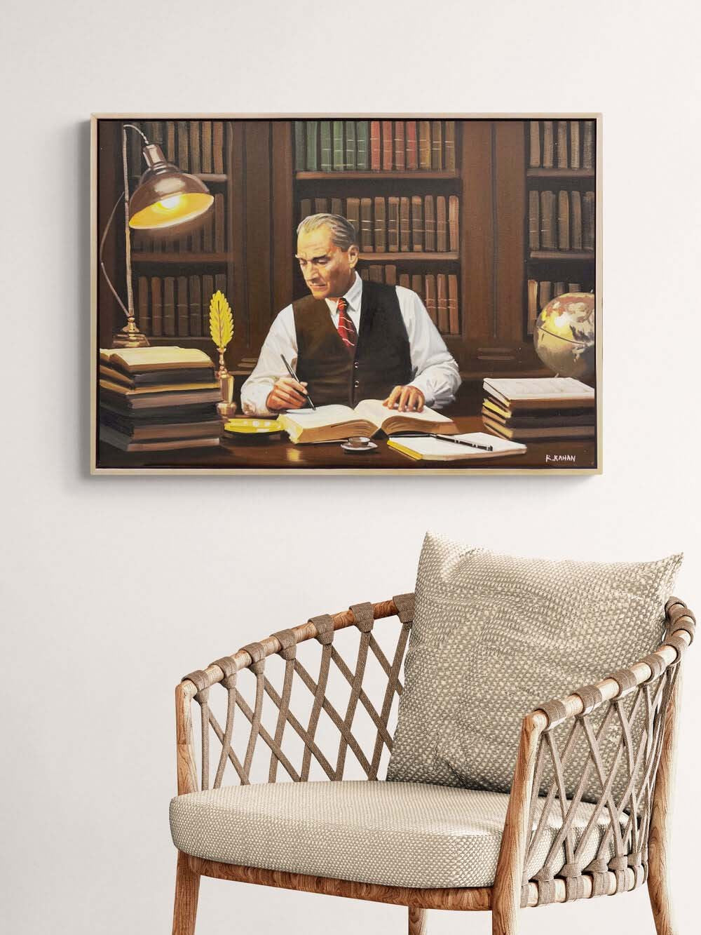 Atatürk'ün Umudu Yağlı Boya Tablosu