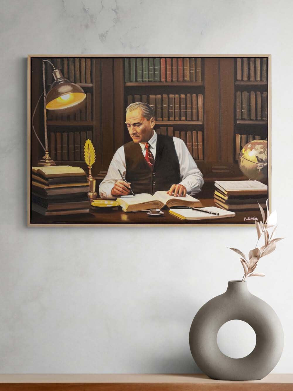 Atatürk'ün Umudu Yağlı Boya Tablosu