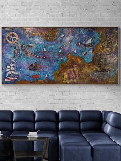 Keşfin İzinde Yağlı Boya Tablosu