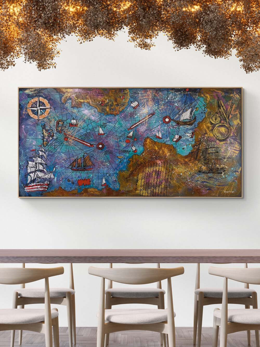 Keşfin İzinde Yağlı Boya Tablosu