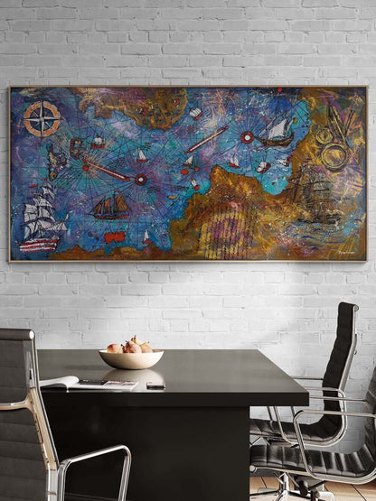 Keşfin İzinde Yağlı Boya Tablosu