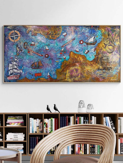 Keşfin İzinde Yağlı Boya Tablosu