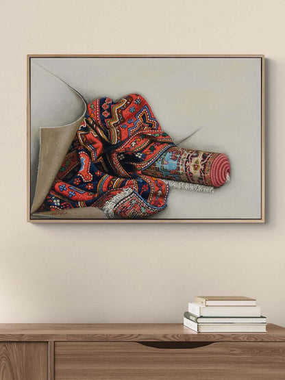 Zamanın İzinde Halı Yağlı Boya Tablosu