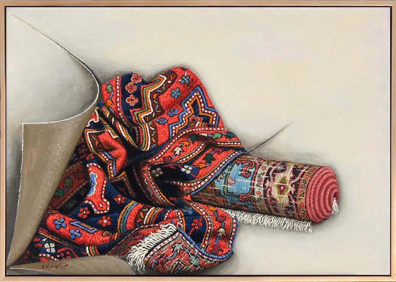 Zamanın İzinde Halı Yağlı Boya Tablosu