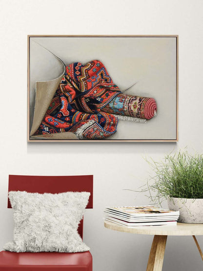 Zamanın İzinde Halı Yağlı Boya Tablosu