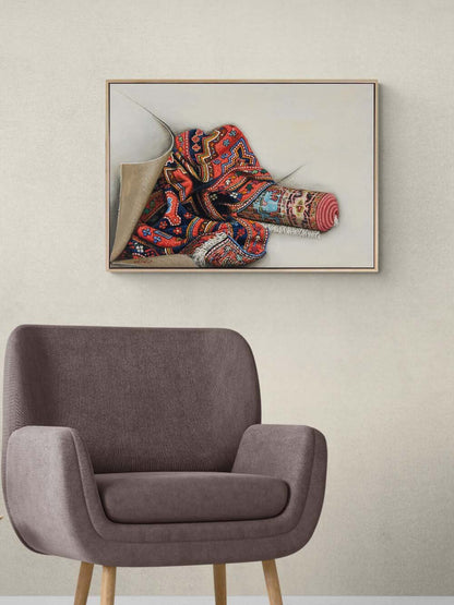 Zamanın İzinde Halı Yağlı Boya Tablosu