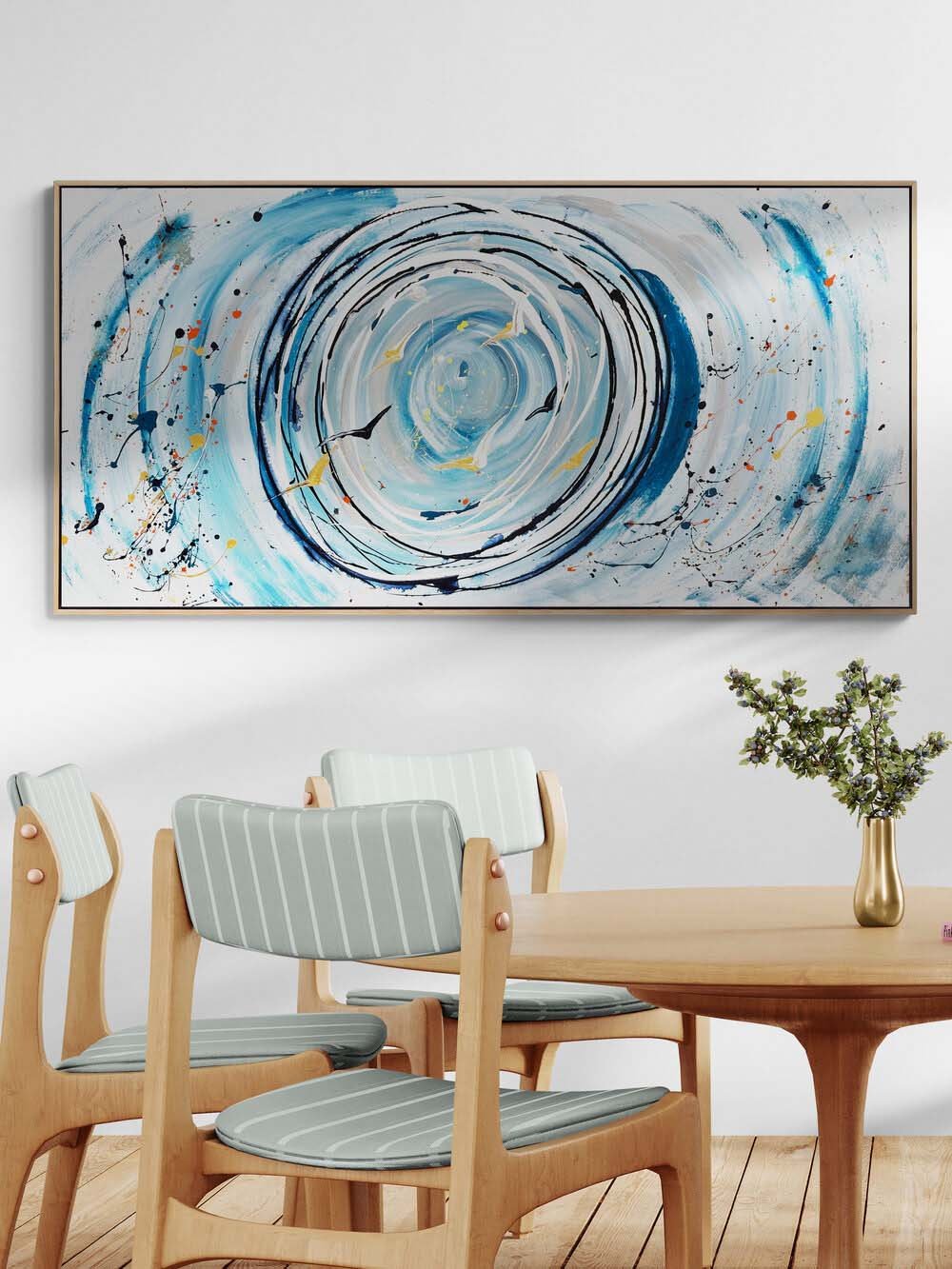 Uçuşun Ritmi Yağlı Boya Tablosu