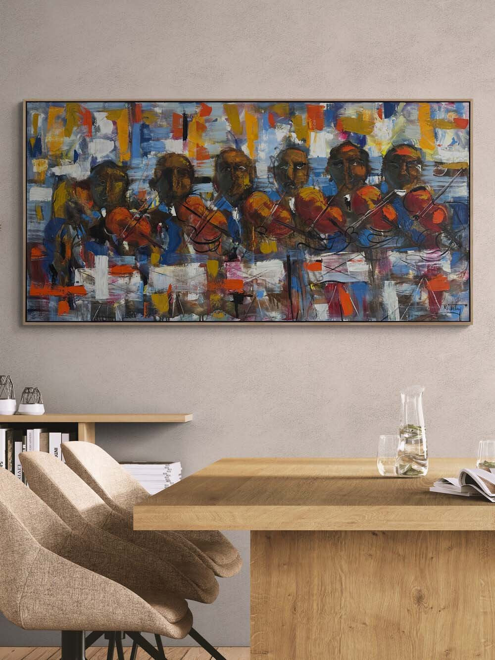 Ezgide Buluşma Yağlı Boya Tablosu