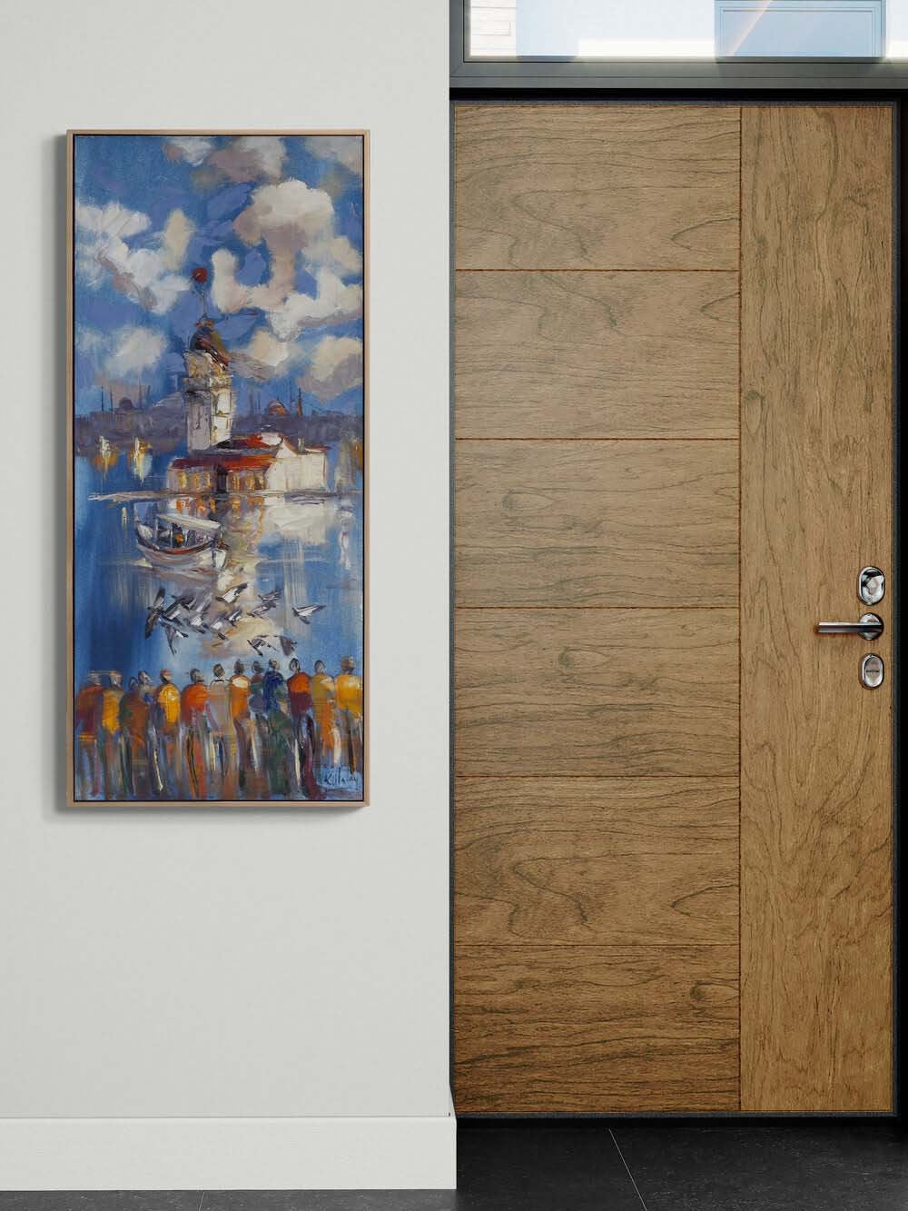 Kanatlarda Kız Kulesi Yağlı Boya Tablosu