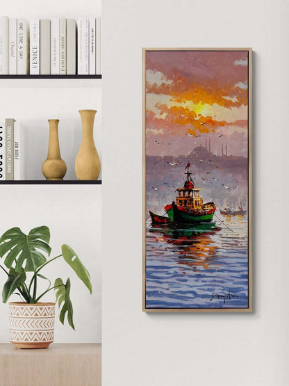 Kızıl İstanbul Yağlı Boya Tablosu