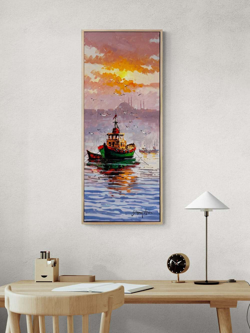 Kızıl İstanbul Yağlı Boya Tablosu