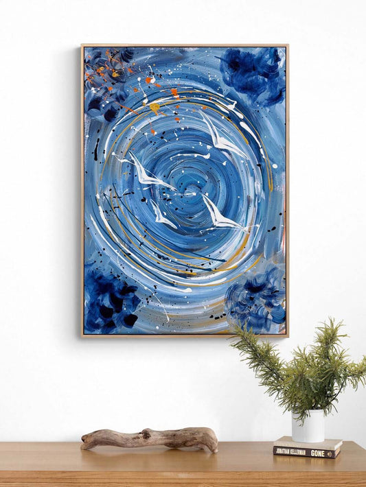 Gökyüzüne Yolculuk Yağlı Boya Tablosu