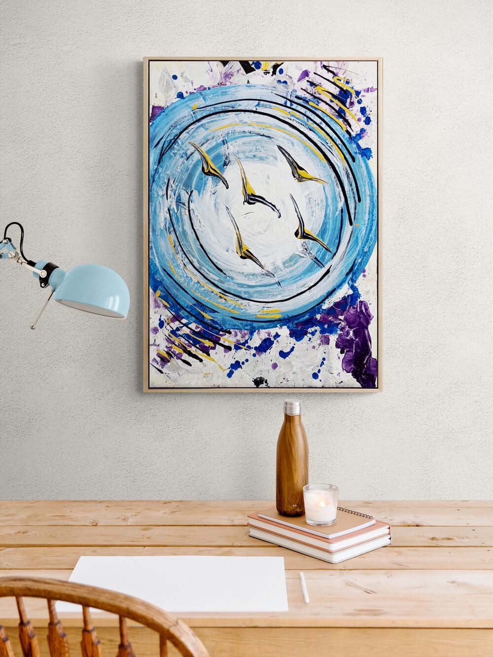 Düşsel Uçuş Yağlı Boya Tablosu