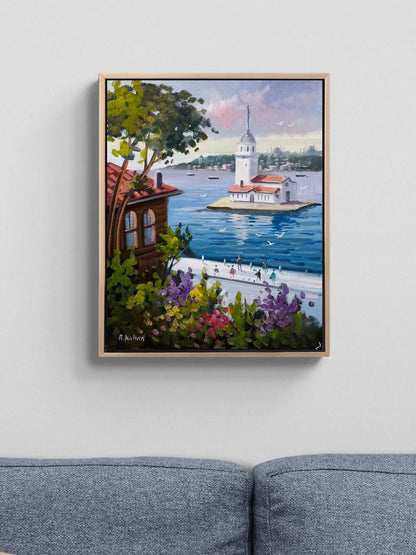 Üsküdar'da Zaman Yağlı Boya Tablosu