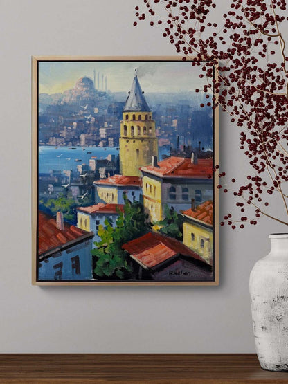 Galata’nın Gözleri Yağlı Boya Tablosu