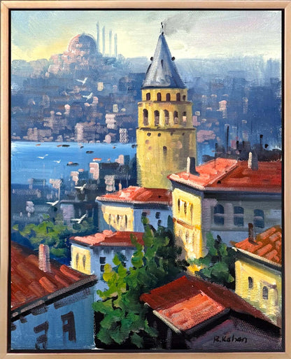 Galata’nın Gözleri Yağlı Boya Tablosu