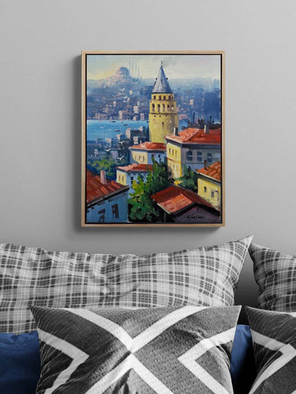 Galata’nın Gözleri Yağlı Boya Tablosu