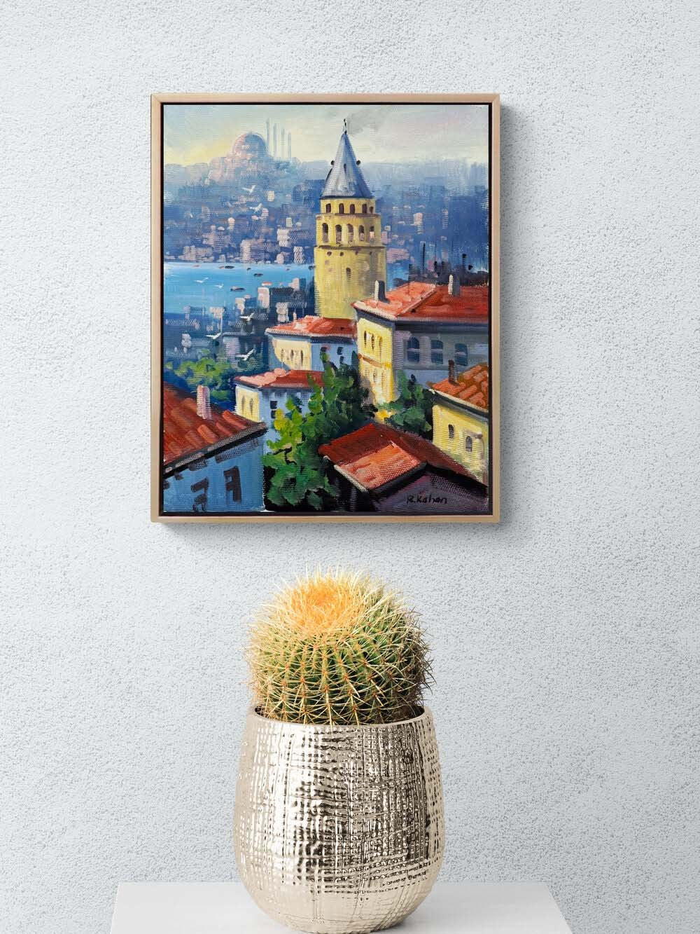 Galata’nın Gözleri Yağlı Boya Tablosu