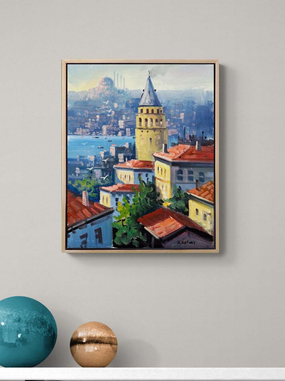 Galata’nın Gözleri Yağlı Boya Tablosu