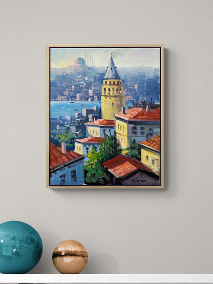 Galata’nın Gözleri Yağlı Boya Tablosu