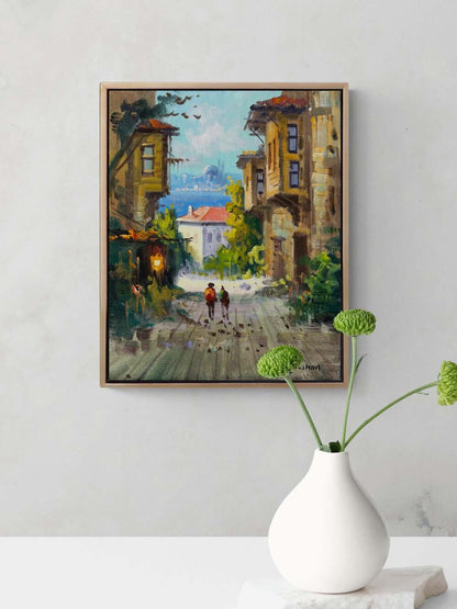 Hatıralarda İstanbul Yağlı Boya Tablosu