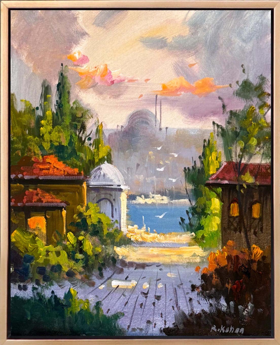 İstanbul'un Sessizliği Yağlı Boya Tablosu