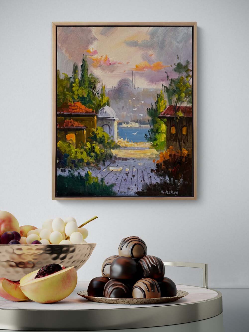 İstanbul'un Sessizliği Yağlı Boya Tablosu