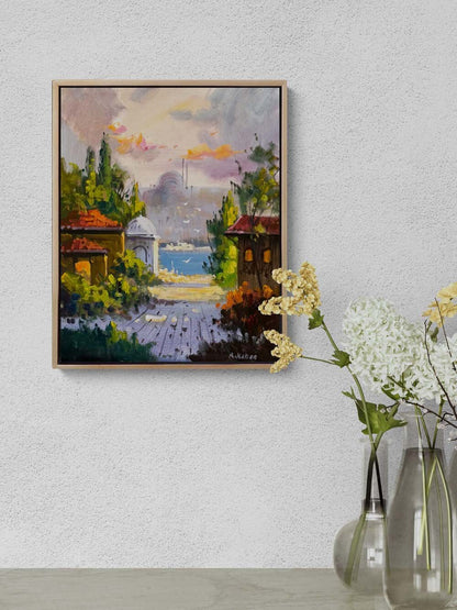 İstanbul'un Sessizliği Yağlı Boya Tablosu