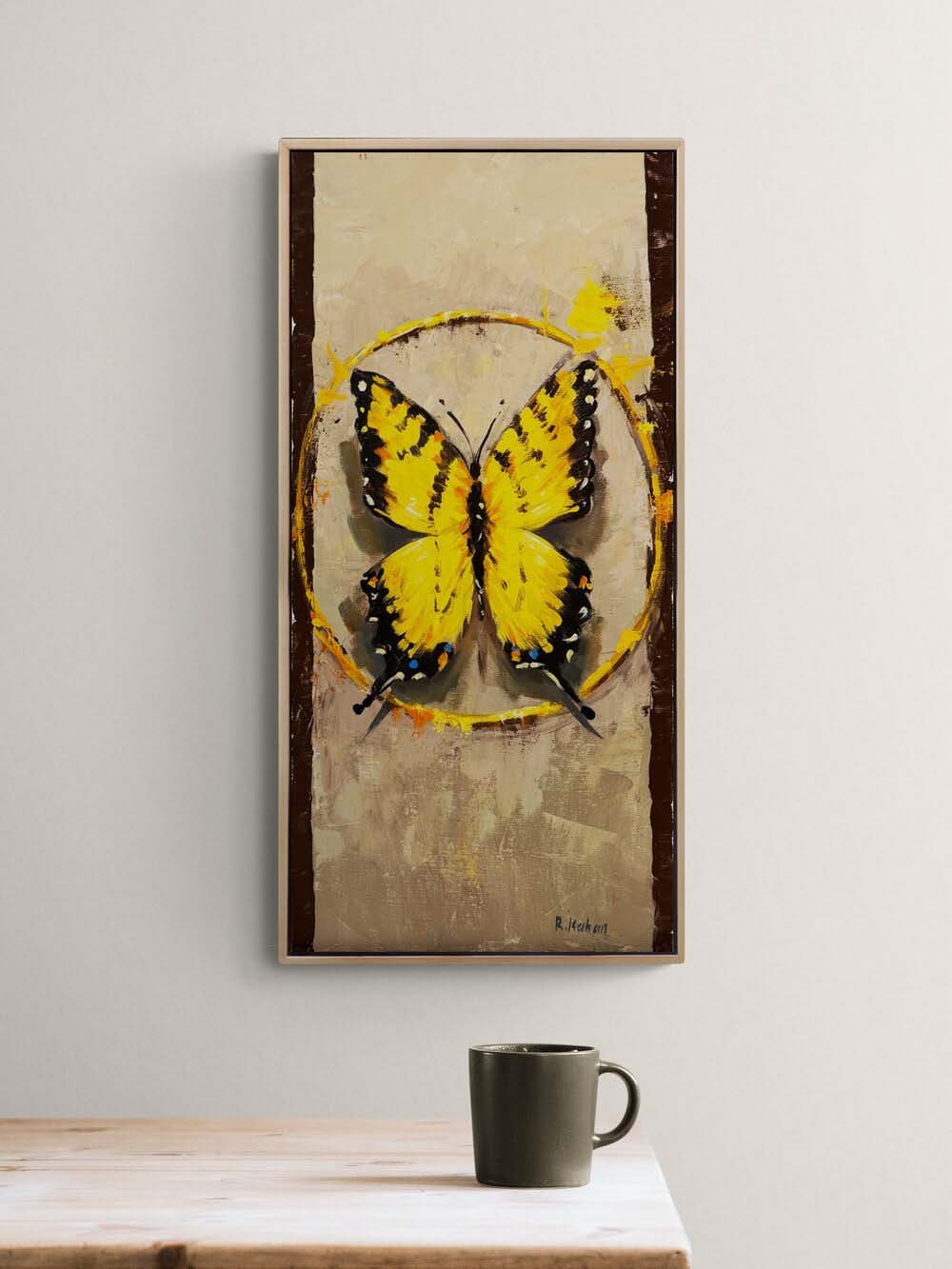 Sonsuzluk Kelebeği Yağlı Boya Tablosu