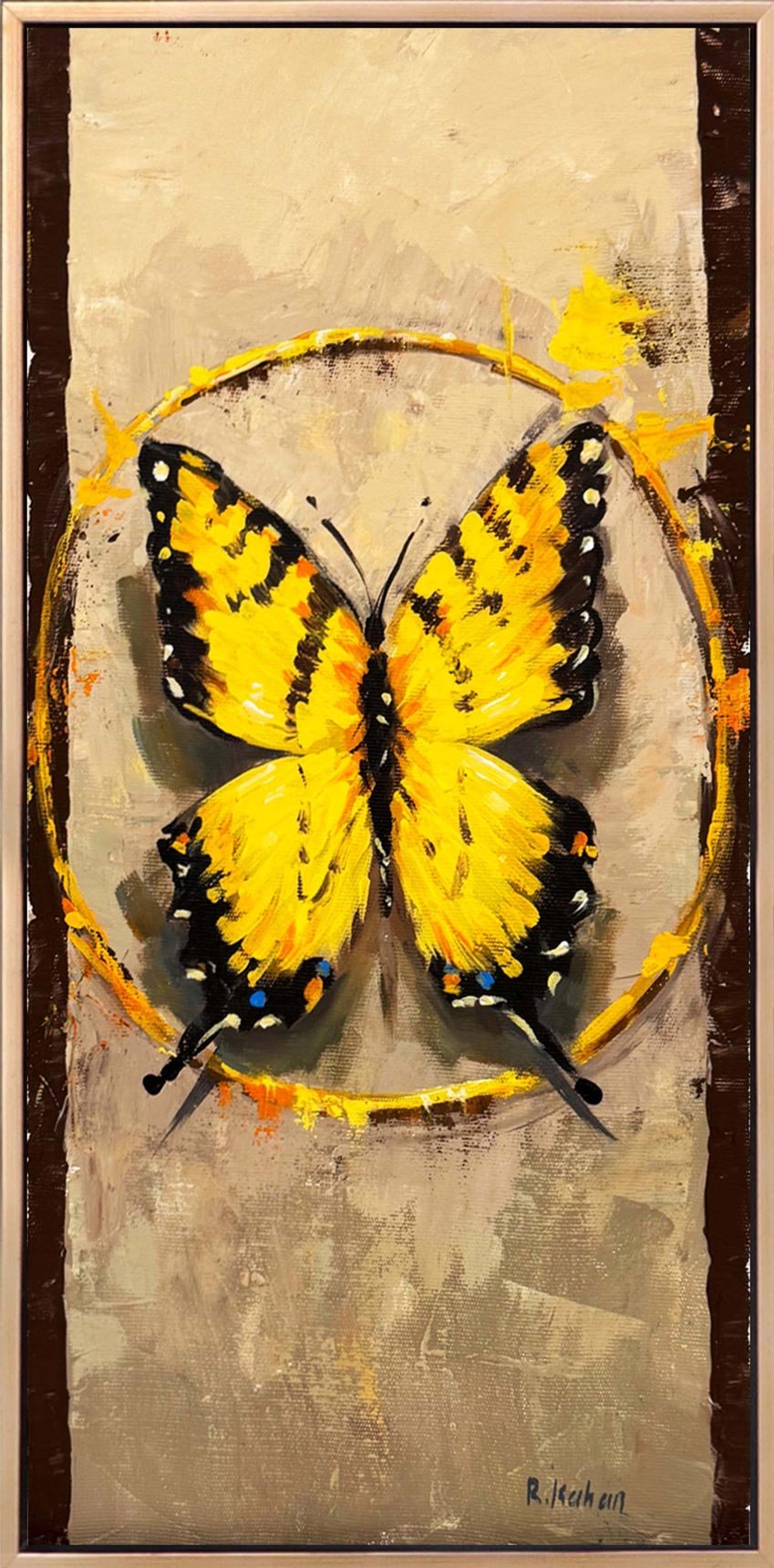 Sonsuzluk Kelebeği Yağlı Boya Tablosu