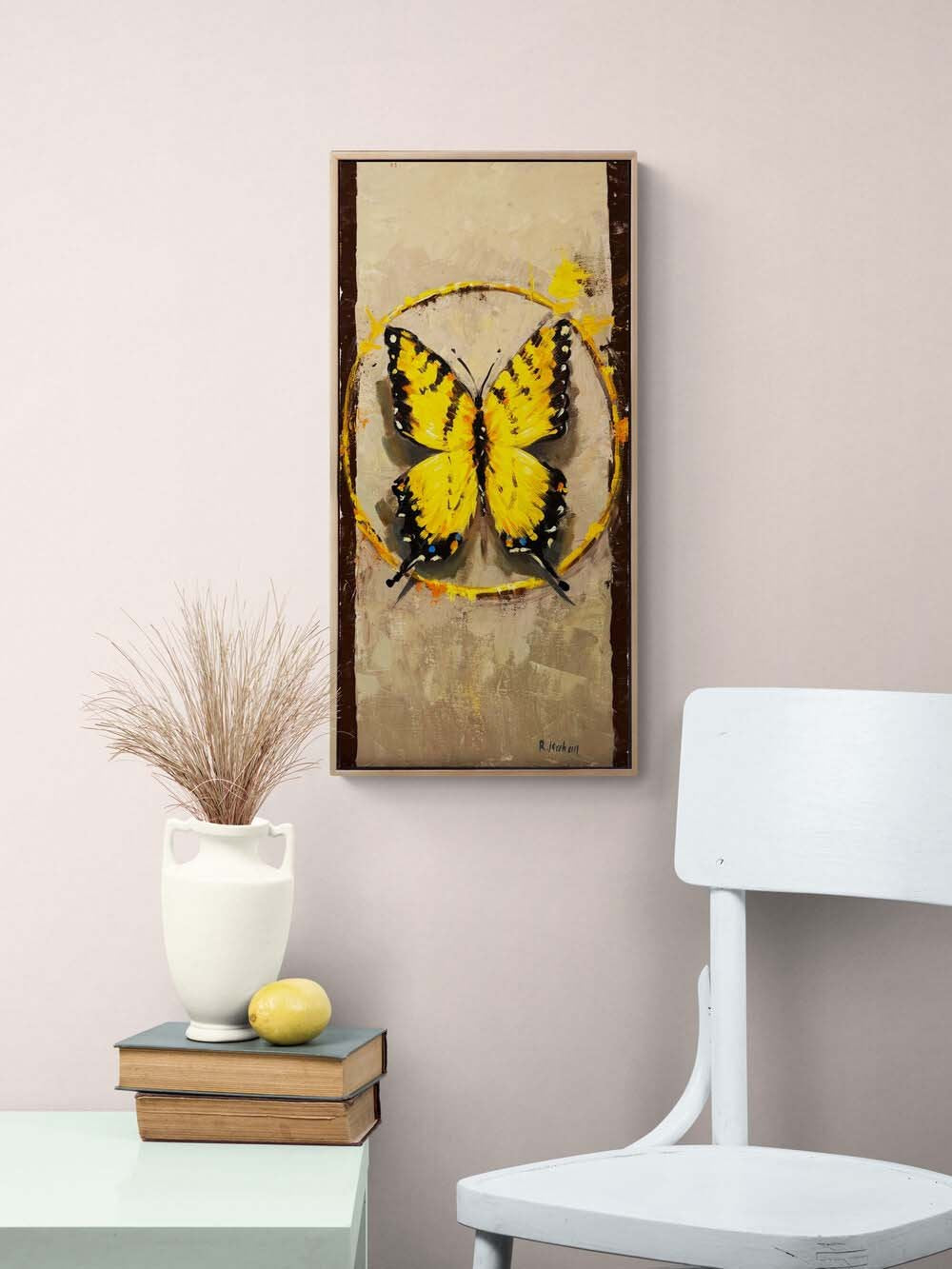 Sonsuzluk Kelebeği Yağlı Boya Tablosu