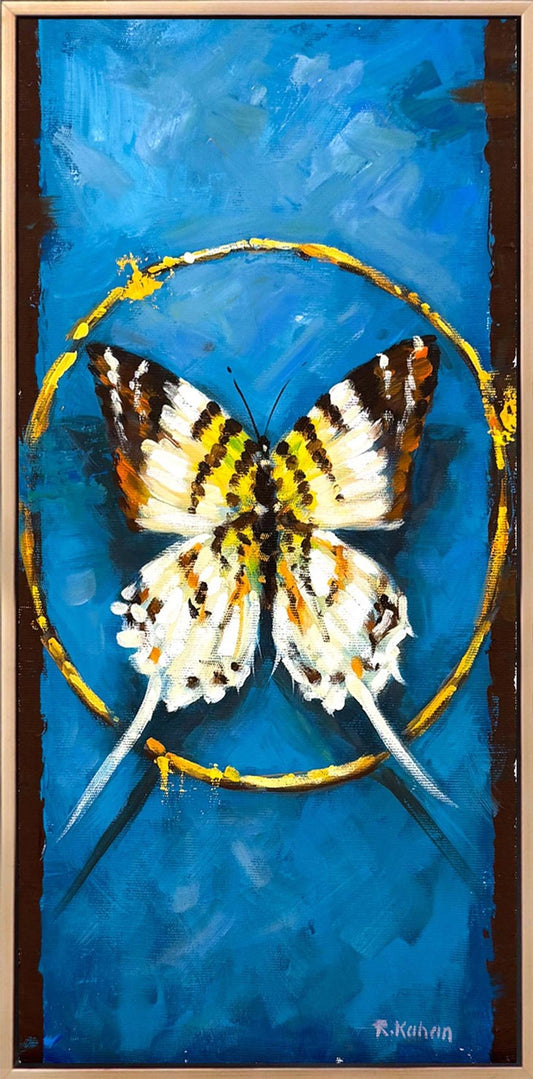 Zamanın Kelebeği Yağlı Boya Tablosu