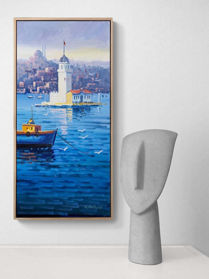 Efsanelerle Kız Kulesi Yağlı Boya Tablosu