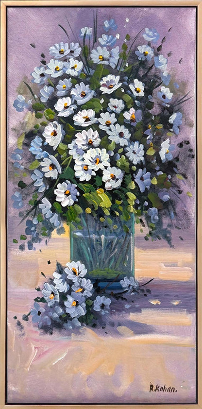 Papatya Zamanı Yağlı Boya Tablosu