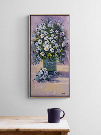 Papatya Zamanı Yağlı Boya Tablosu