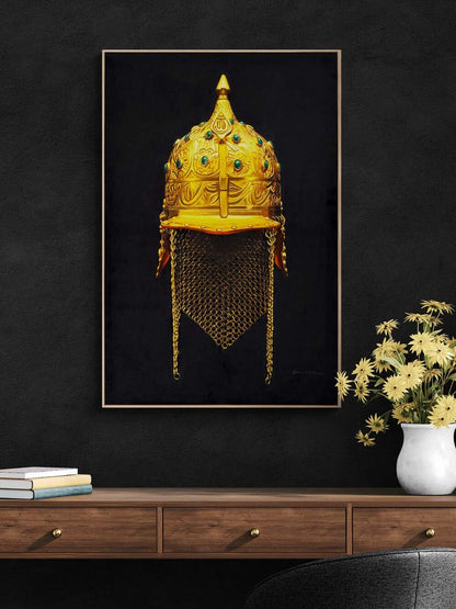 Altın Çağın Miğferi Yağlı Boya Tablosu