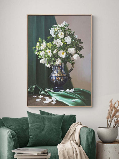 Işığın İçinde Manolya Yağlı Boya Tablosu